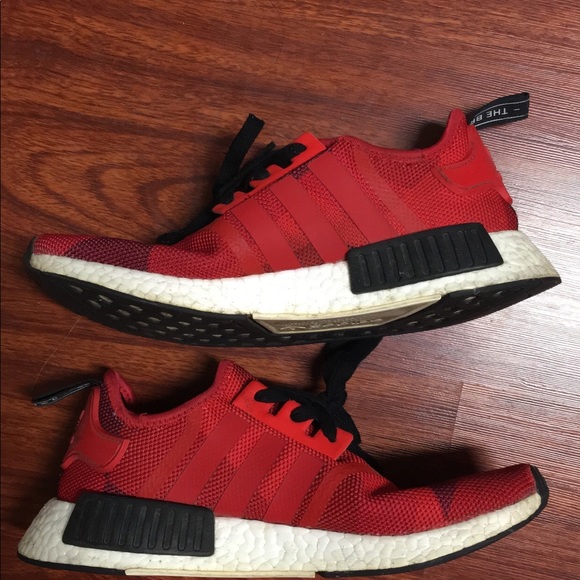 NMD R1 Red Camo (RARE) Size 9 - Picture 2 of 6